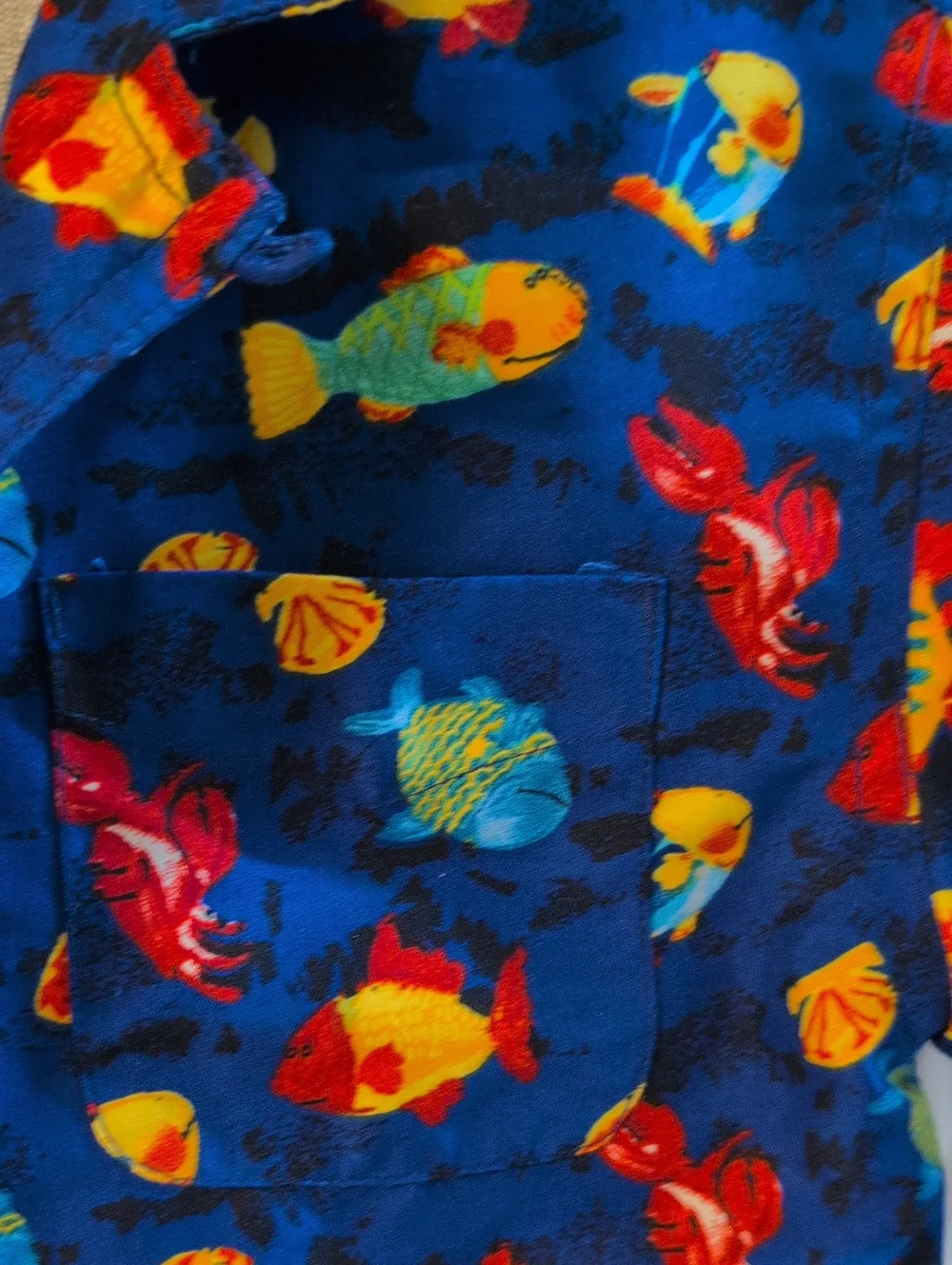 Kids' Towel Fish Print Shirt